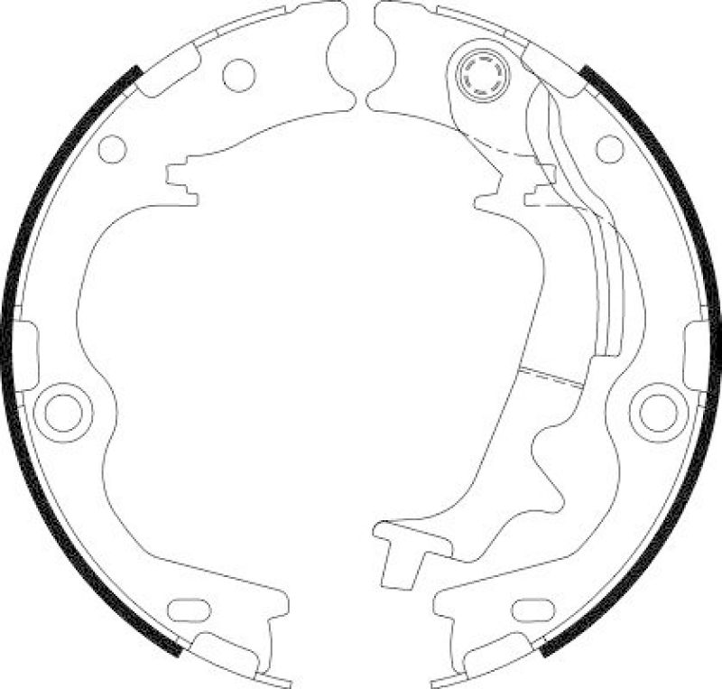 HELLA 8DA 355 051-091 Bremsbackensatz f&uuml;r KIA/HYUNDAI