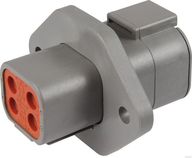 HERTH+BUSS 50391214 Steckgehäuse Deutsch DTP, 4-polig, mit Flansch