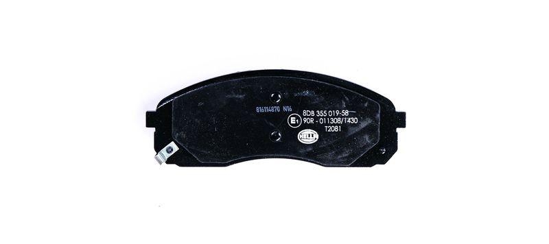 HELLA 8DB 355 019-581 Bremsbelagsatz, Scheibenbremsbelag f&uuml;r KIA CARNIVAL II (GQ)