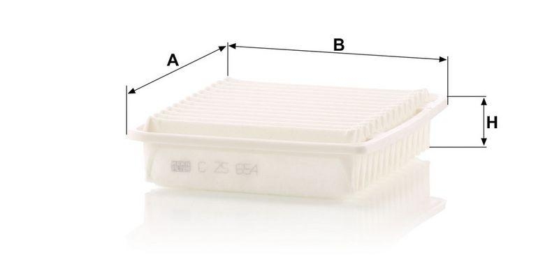 MANN-FILTER C 25 654 Luftfilter f&uuml;r Mitsubishi