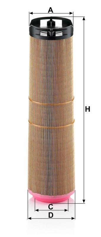 MANN-FILTER C 12 178/2 Luftfilter f&uuml;r Mercedes-Benz