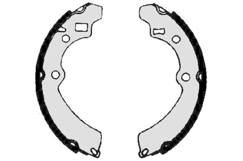 HELLA 8DB 355 000-221 Bremsbackensatz für SUZUKI