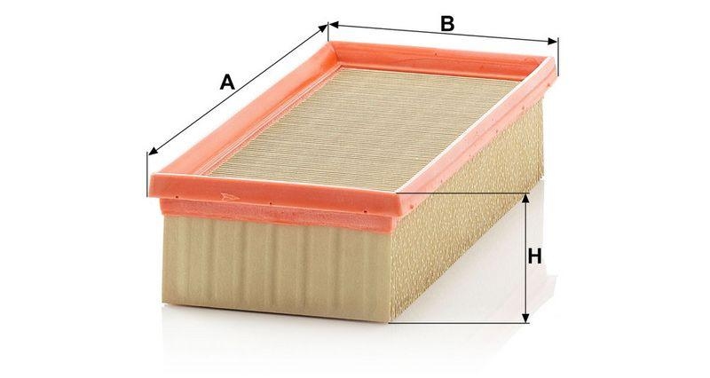 MANN-FILTER C 2584 Luftfilter f&uuml;r Mitsubishi