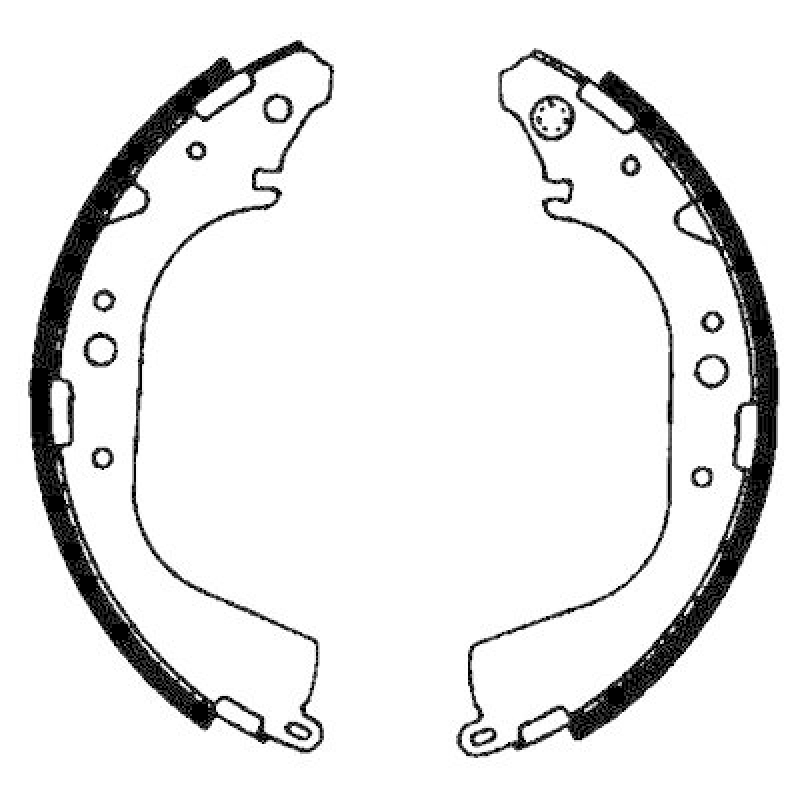 HELLA 8DB 355 000-231 Bremsbackensatz f&uuml;r TOYOTA/VW