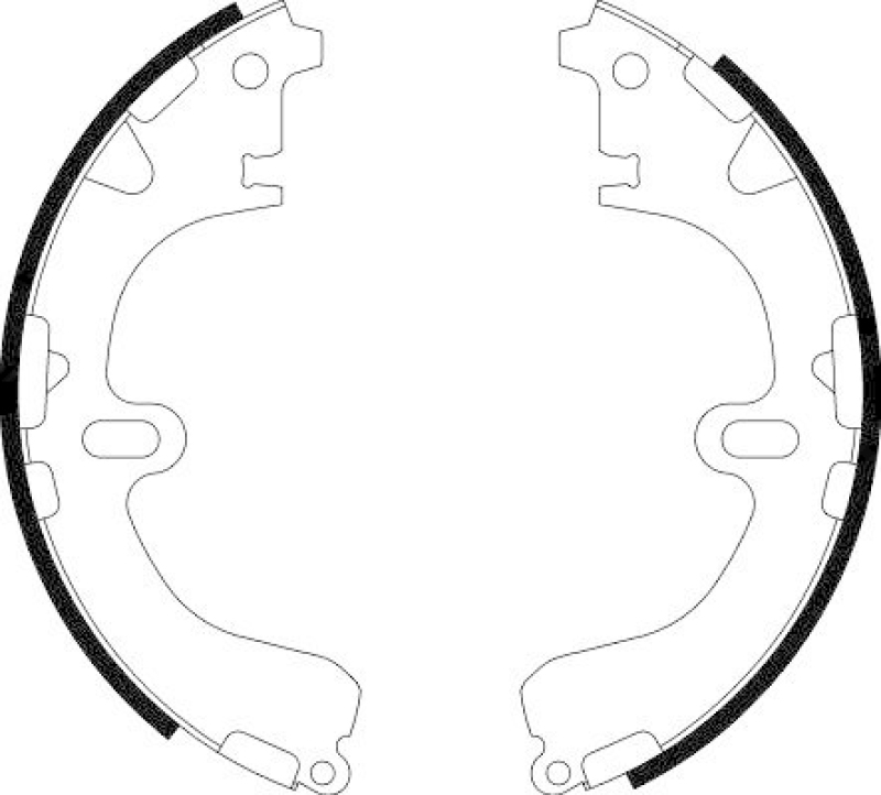 HELLA 8DB 355 000-241 Bremsbackensatz f&uuml;r TOYOTA