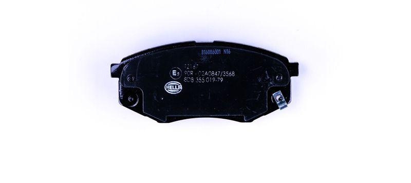 HELLA 8DB 355 019-791 Bremsbelagsatz, Scheibenbremsbelag f&uuml;r HYUNDAI