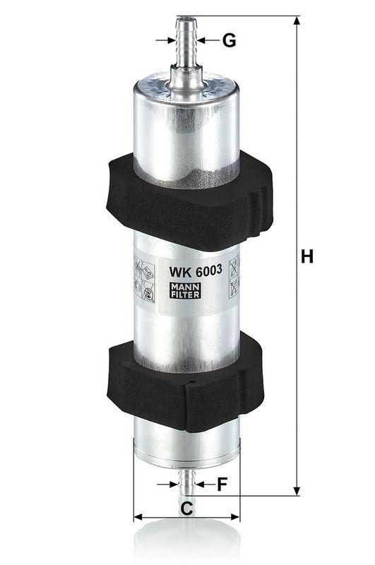 MANN-FILTER WK 6003 Kraftstoffilter f&uuml;r VW