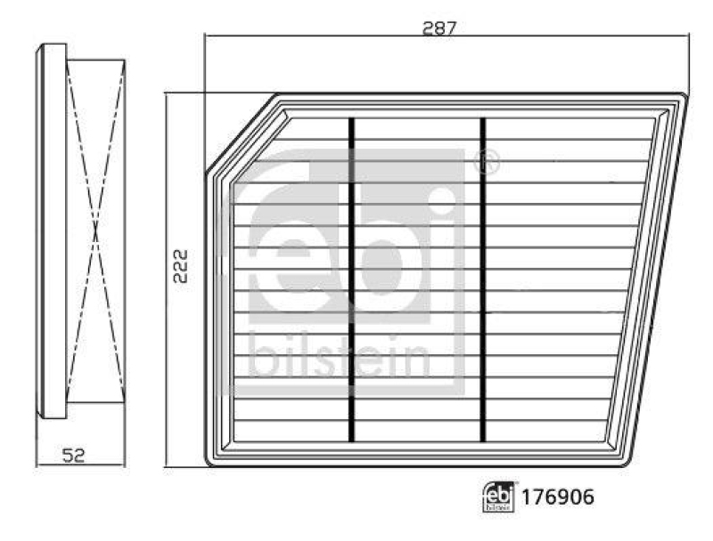 FEBI BILSTEIN 176906 Luftfilter für BMW