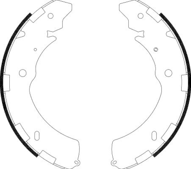 HELLA 8DB 355 000-421 Bremsbackensatz für MITSU.