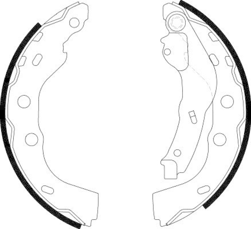 HELLA 8DB 355 000-451 Bremsbackensatz H1753
