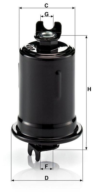 MANN-FILTER WK614/8 Kraftstofffilter