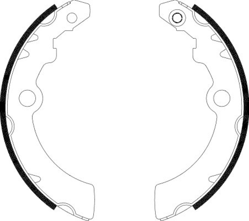HELLA 8DB 355 000-501 Bremsbackensatz f&uuml;r SUZUKI/NISSAN