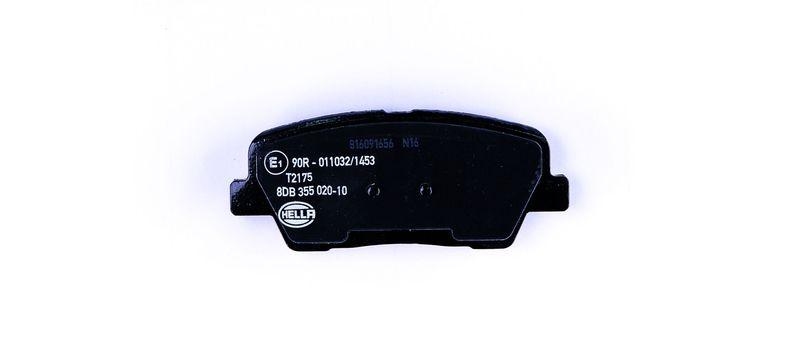 HELLA 8DB 355 020-101 Bremsbelagsatz, Scheibenbremsbelag f&uuml;r HYUNDAI/KIA