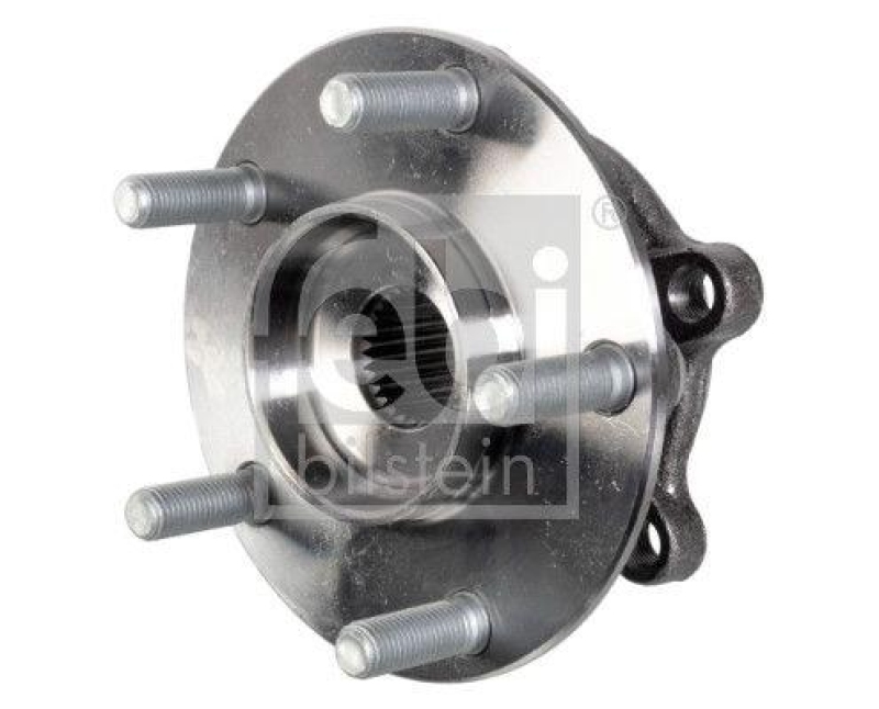 FEBI BILSTEIN 174780 Radlagersatz mit Radnabe, ABS-Impulsring und Achsmutter f&uuml;r MAZDA
