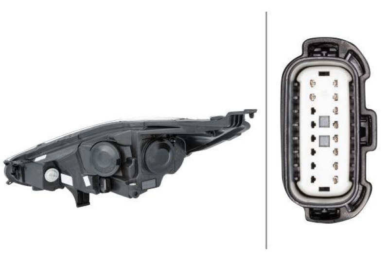 HELLA 1LL 354 803-101 Heckscheinwerfer rechts Halogen FORD