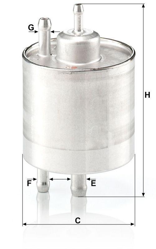 MANN-FILTER WK 711/1 Kraftstoffilter f&uuml;r Mercedes-Benz