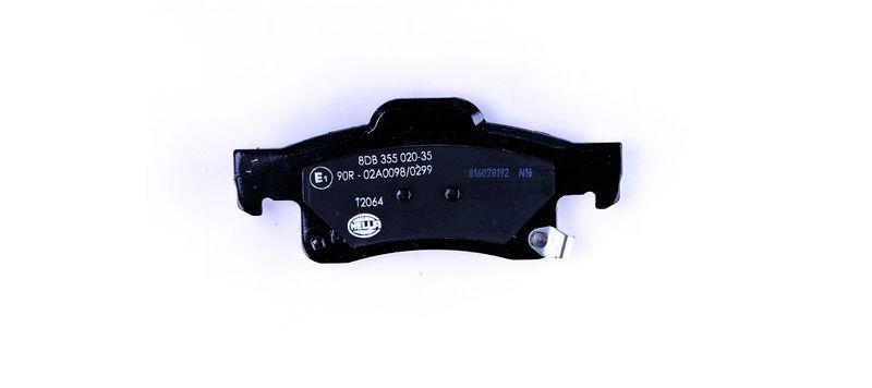 HELLA 8DB 355 020-351 Bremsbelagsatz, Scheibenbremsbelag f&uuml;r JEEP