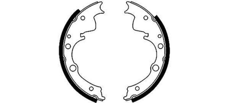 HELLA 8DB 355 000-751 Bremsbackensatz für IVECO/LDV