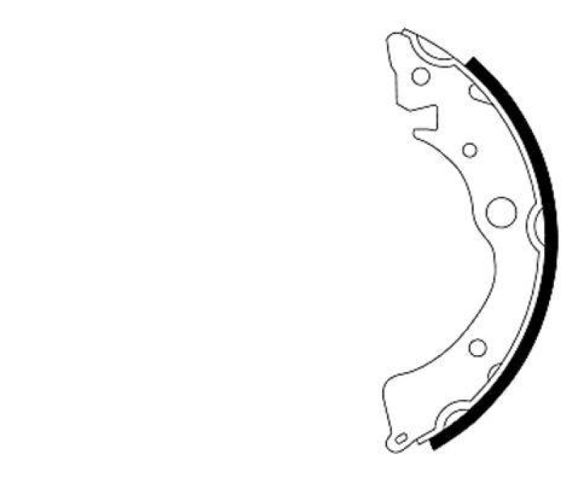 HELLA 8DB 355 000-791 Bremsbackensatz für HONDA/ROVER