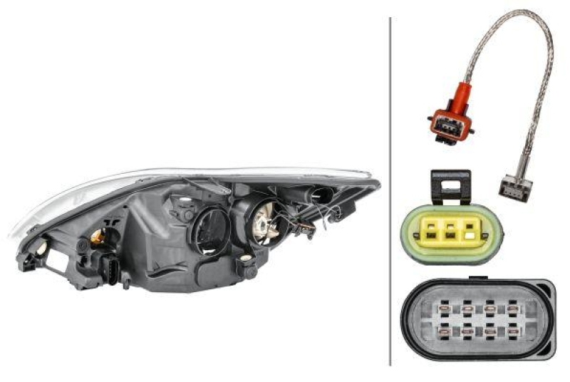 HELLA 1LL 354 807-081 Heckscheinwerfer rechts Bi-Xenon FORD