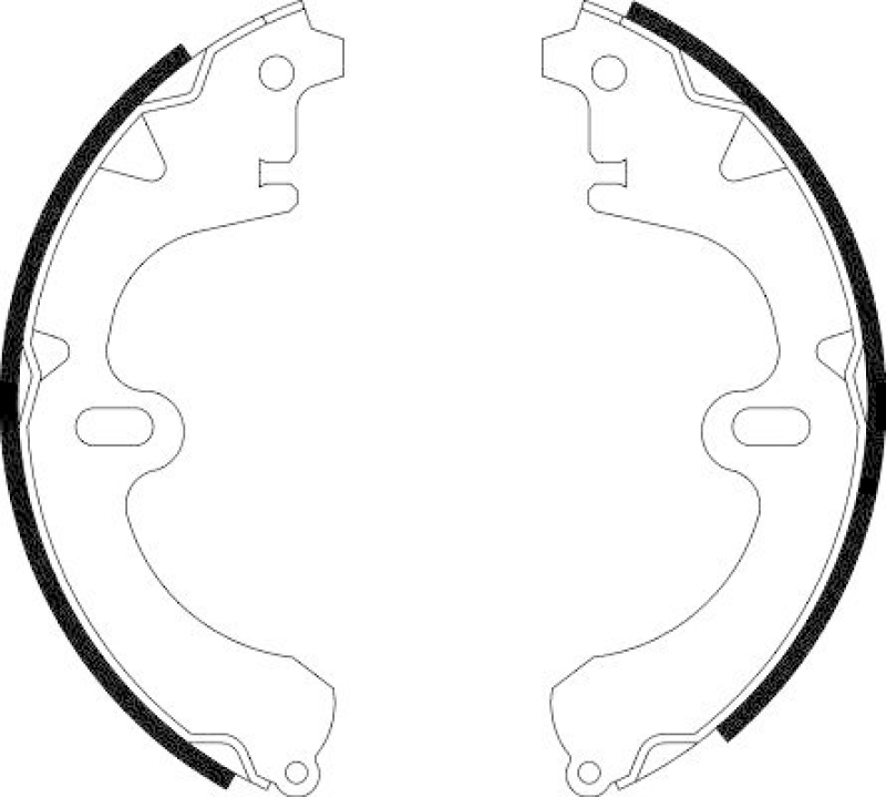 HELLA 8DB 355 000-871 Bremsbackensatz f&uuml;r TOYOTA