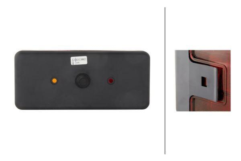 HELLA 2SD 002 582-021 Leuchte ScheibenbremsbelagL RE