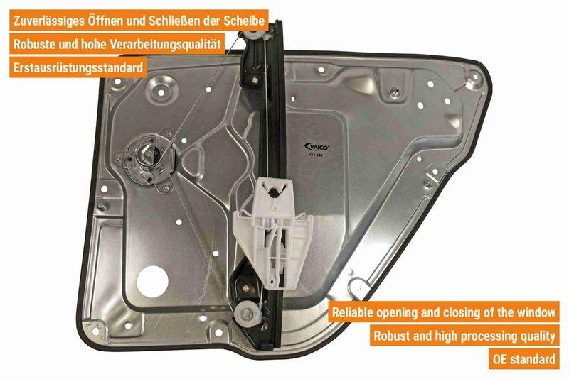 VAICO V10-6281 Fensterheber Manuell hinten links f&uuml;r SKODA