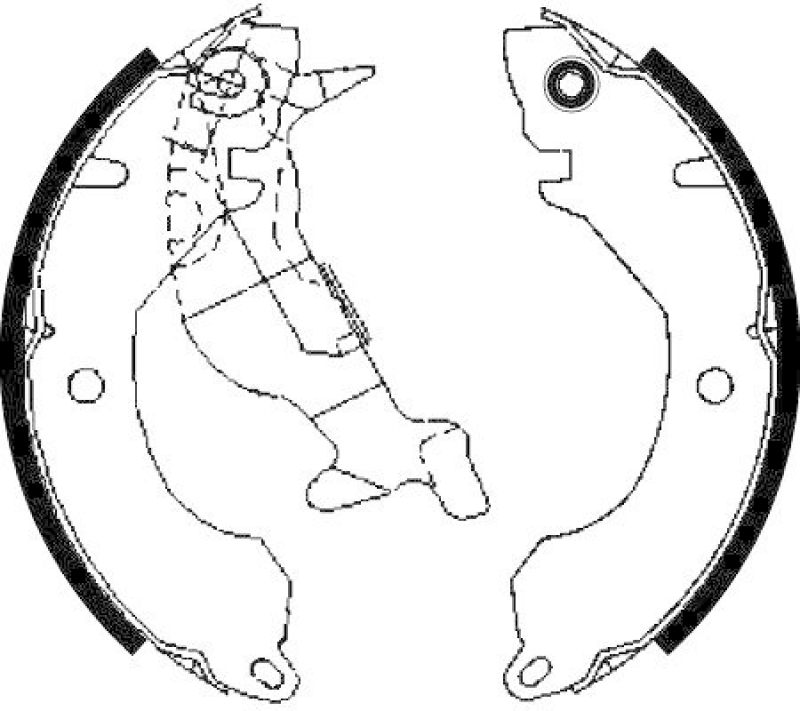 HELLA 8DB 355 000-901 Bremsbackensatz f&uuml;r MITSU.