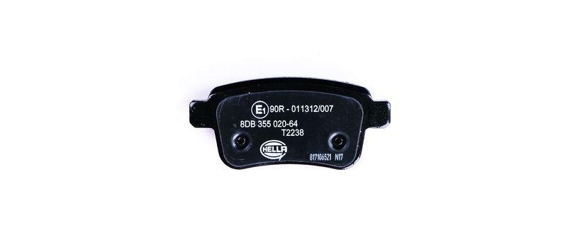 HELLA 8DB 355 020-641 Bremsbelagsatz, Scheibenbremsbelag f&uuml;r MB