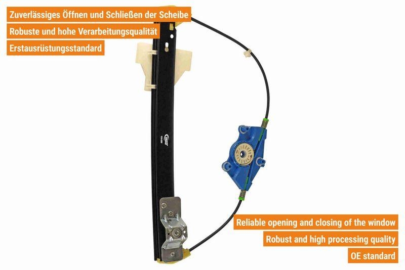 VAICO V10-6289 Fensterheber elektrisch hinten links f&uuml;r VW