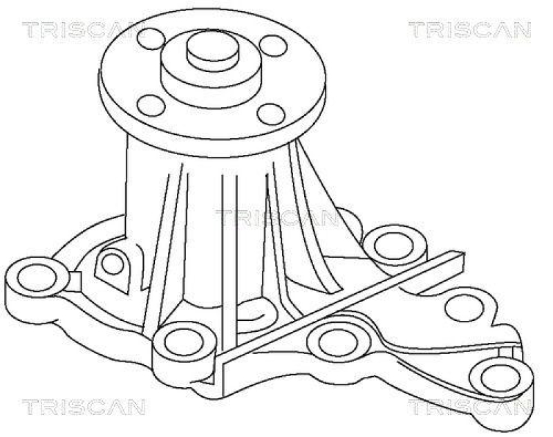 TRISCAN 8600 13922 Wasserpumpe f&uuml;r Toyota Corolla 1.6 Ae82, M
