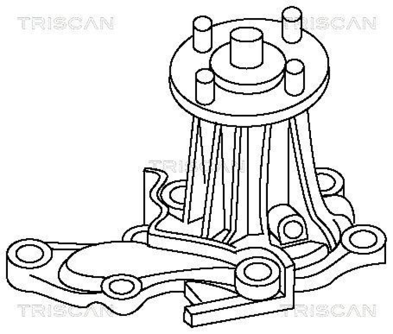 TRISCAN 8600 13991 Wasserpumpe f&uuml;r Toyota Corolla Ae86, 1.6I