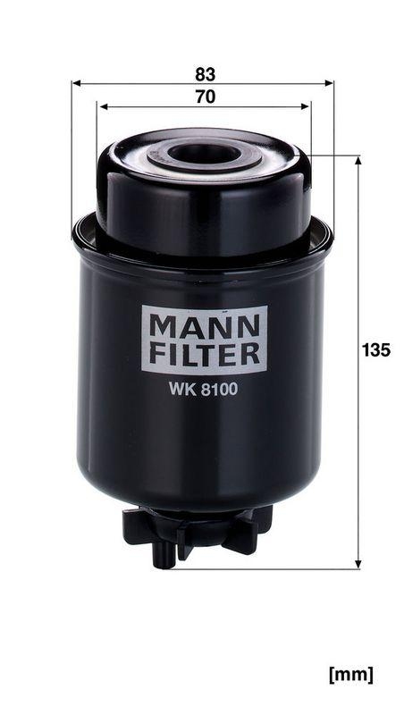 MANN-FILTER WK 8100 Kraftstoffilter f&uuml;r John Deere
