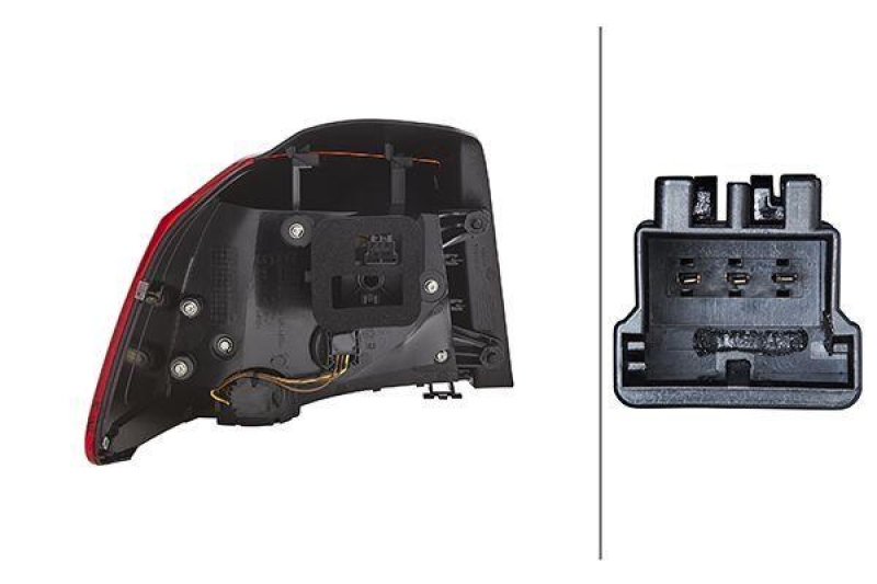 HELLA 2SD 010 408-081 Heckleuchte rechts Hybrid VW