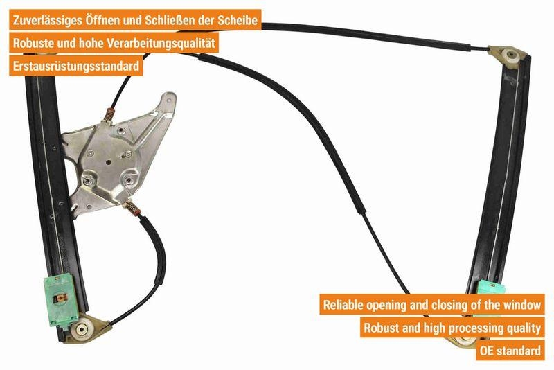 VAICO V10-6295 Fensterheber elektrisch vorne links, 2 -Türer für VW