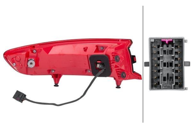HELLA 2SD 011 499-121 Heckleuchte rechts LED PORSCHE
