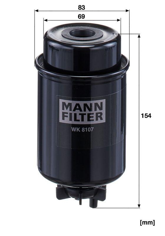 MANN-FILTER WK 8107 Kraftstoffilter f&uuml;r Liebherr