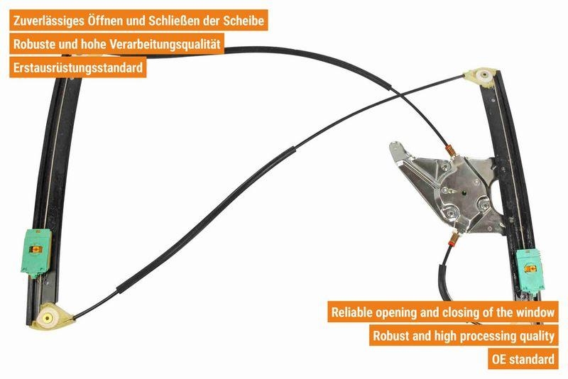 VAICO V10-6296 Fensterheber elektrisch vorne rechts, 2 -Türer für VW