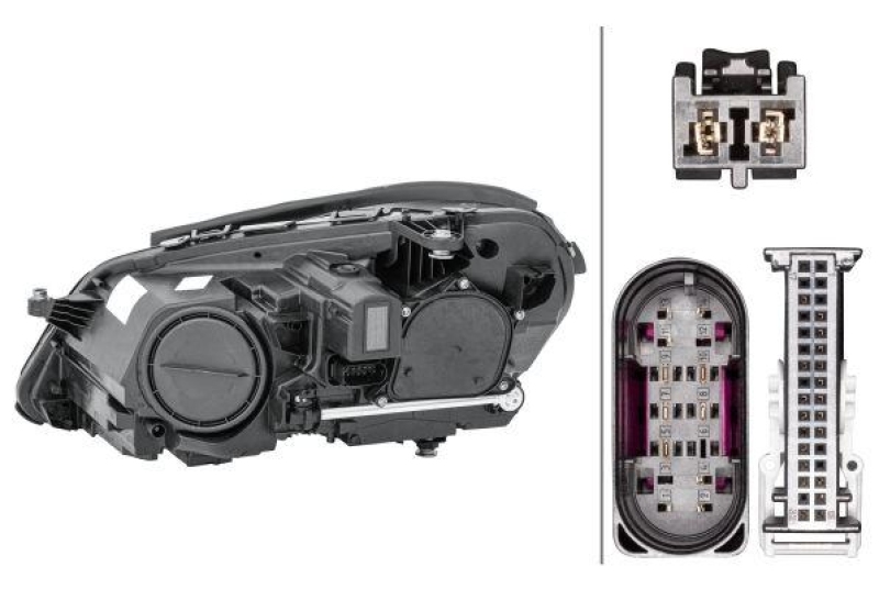 HELLA 1LX 011 066-641 Heckscheinwerfer rechts Hybrid MB