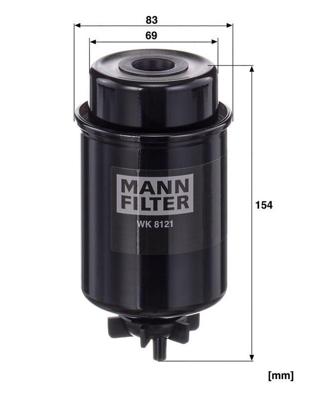 MANN-FILTER WK 8121 Kraftstoffilter f&uuml;r Caterpillar