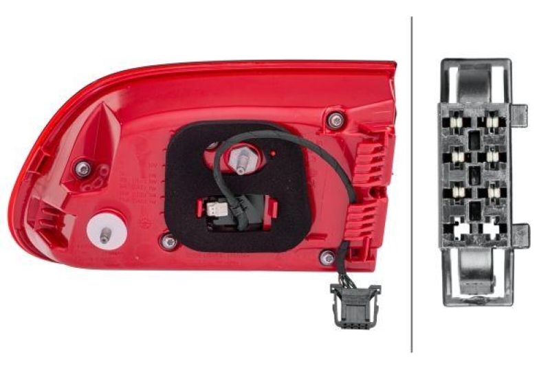 HELLA 2SD 011 500-131 Heckleuchte links LED PORSCHE