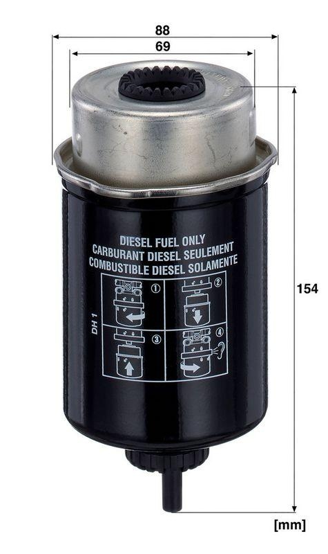 MANN-FILTER WK 8133 Kraftstoffilter f&uuml;r Liebherr