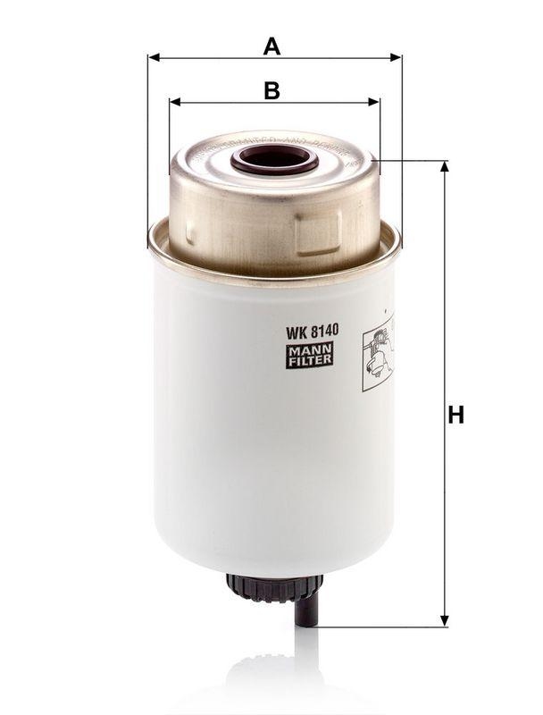 MANN-FILTER WK 8140 Kraftstoffilter f&uuml;r Case New Holland