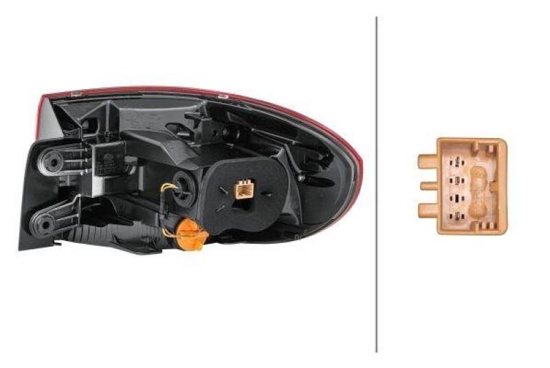 HELLA 2SD 011 715-051 Heckleuchte links Hybrid VW