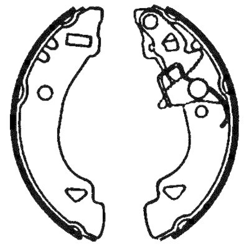 HELLA 8DB 355 001-471 Bremsbackensatz für FIAT