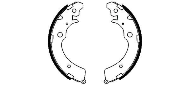 HELLA 8DB 355 001-481 Bremsbackensatz f&uuml;r HONDA/SUZUKI