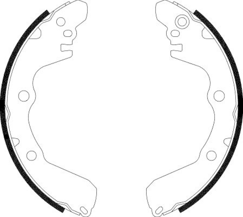 HELLA 8DB 355 001-521 Bremsbackensatz f&uuml;r MITSU.