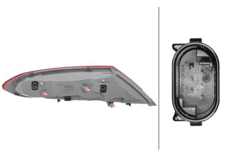 HELLA 2SD 011 786-221 Heckleuchte rechts LED MB