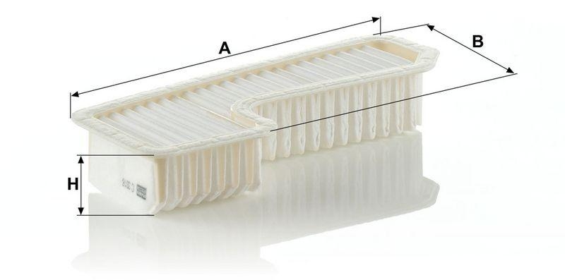 MANN-FILTER C 3318 Luftfilter f&uuml;r Toyota