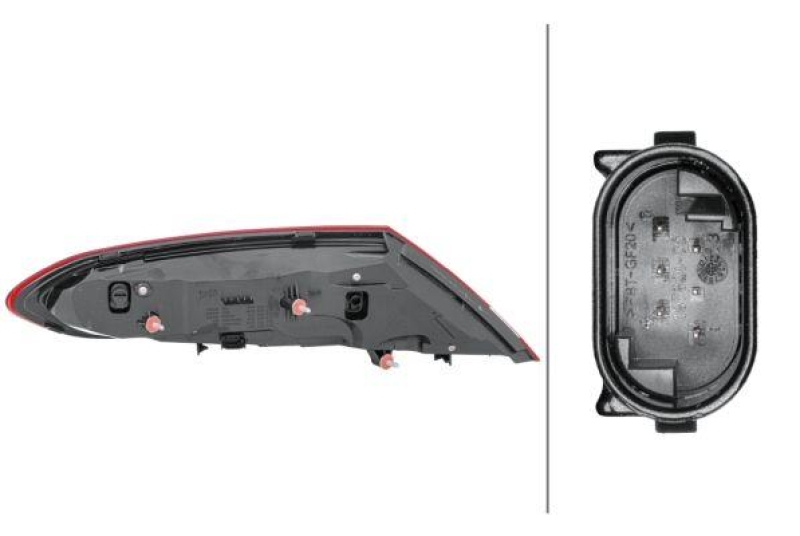 HELLA 2SD 011 786-281 Heckleuchte rechts LED MB